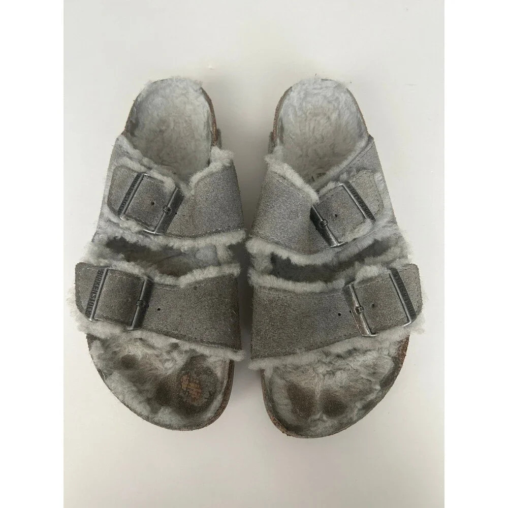 Birkenstock Arizona Shearling Sandals size 38